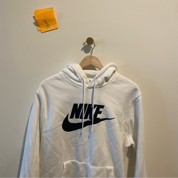 Nike Sportswear Club Fleece Pullover white Hoodie BV2973 - Picture 3 of 7
